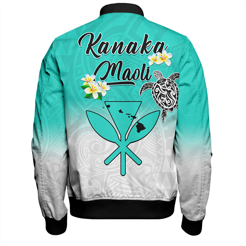 Hawaii Bomber Jacket Kanaka Maoli With Map Tribal Aloha