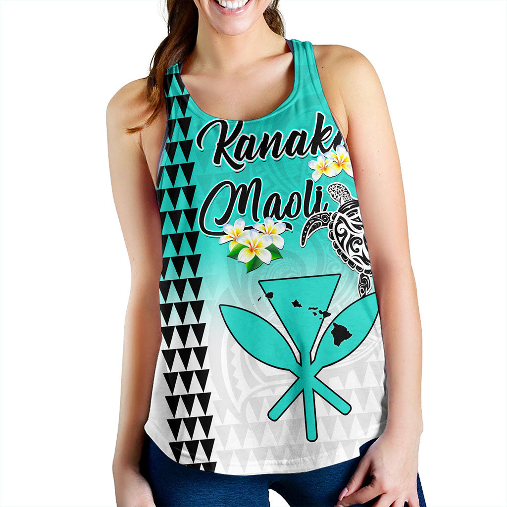 Hawaii Women Tank Kanaka Maoli With Map Tribal Aloha