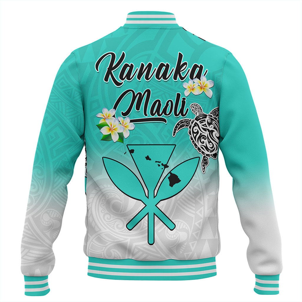 Hawaii Baseball Jacket Kanaka Maoli With Map Tribal Aloha