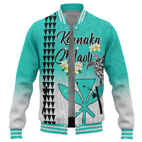 Hawaii Baseball Jacket Kanaka Maoli With Map Tribal Aloha