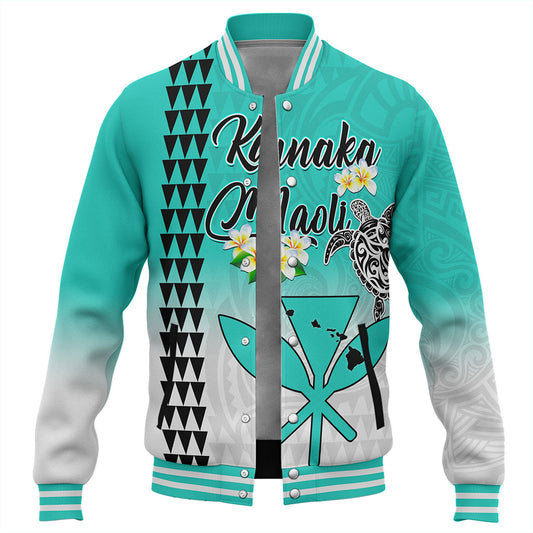 Hawaii Baseball Jacket Kanaka Maoli With Map Tribal Aloha