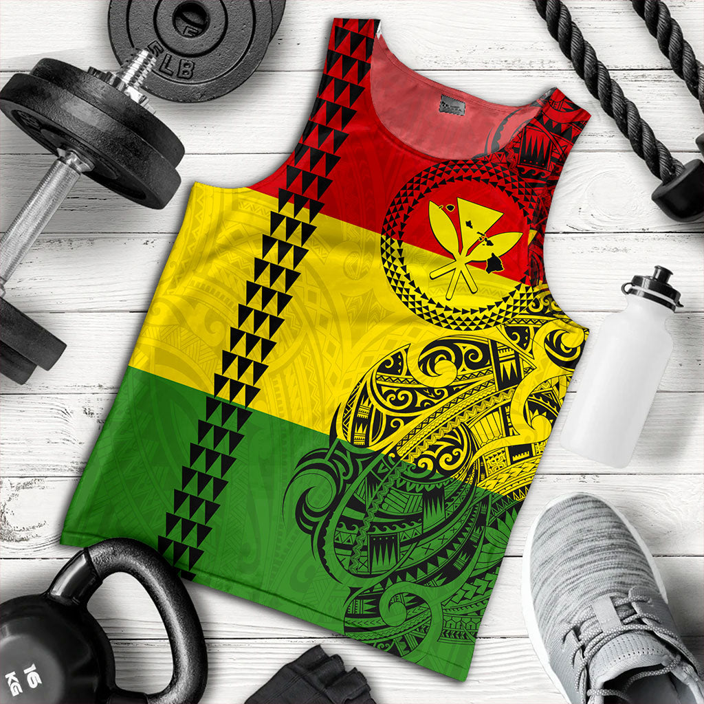 Hawaii Tank Top Kanaka Maoli With Map Tribal Polynesian