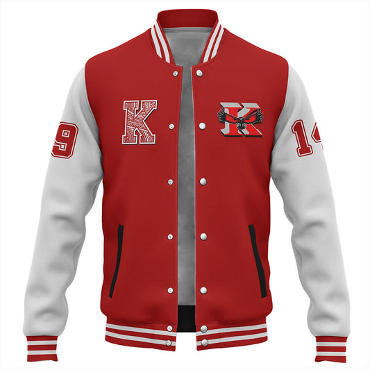 Hawaii Baseball Jacket Kauai High School Polynesian Letters Style