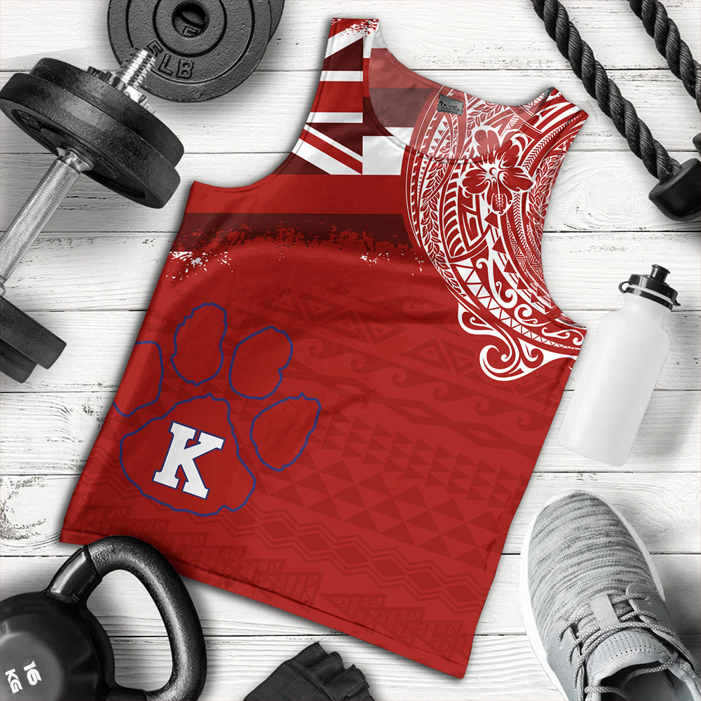 Hawaii Tank Top Kea'au High School With Crest Style