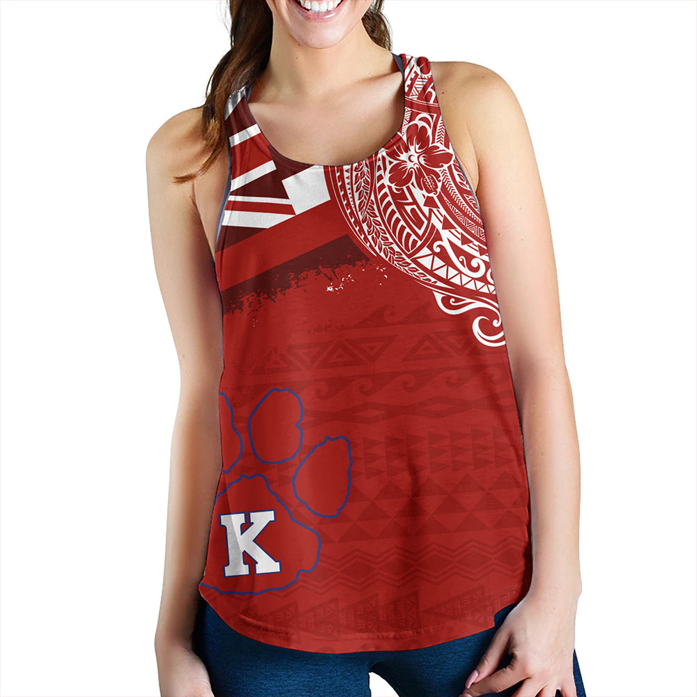 Hawaii Women Tank Kea'au High School With Crest Style