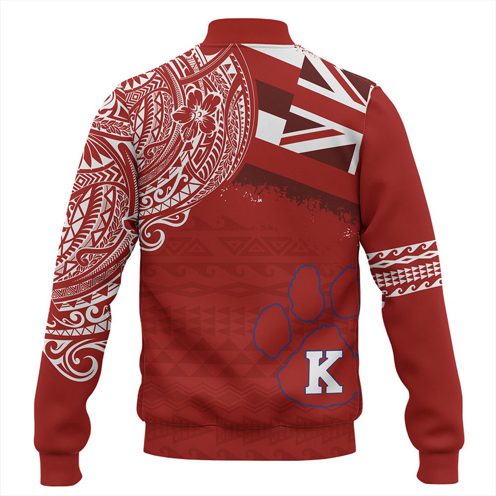 Hawaii Baseball Jacket Kea'au High School With Crest Style