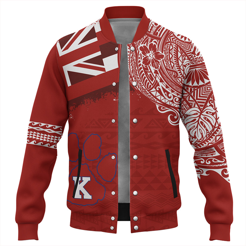 Hawaii Baseball Jacket Kea'au High School With Crest Style