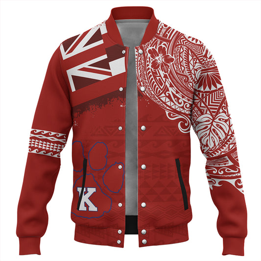 Hawaii Baseball Jacket Kea'au High School With Crest Style