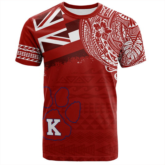 Hawaii T-Shirt Kea'au High School With Crest Style