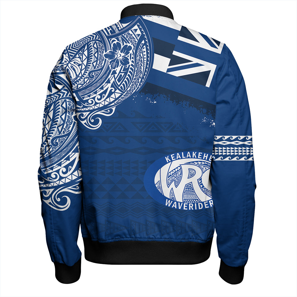 Hawaii Bomber Jacket Kealakehe High School With Crest Style