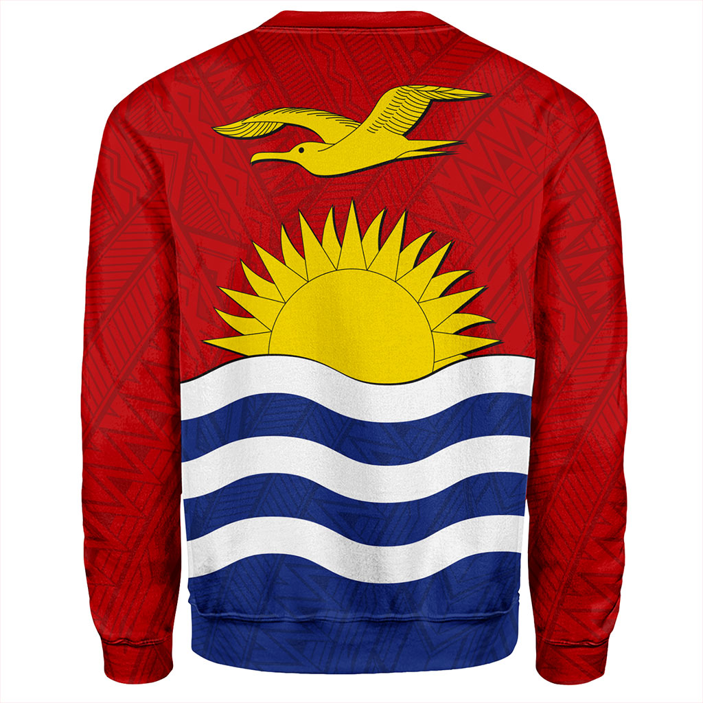 Kiribati Sweatshirt Flag Design With Pattern