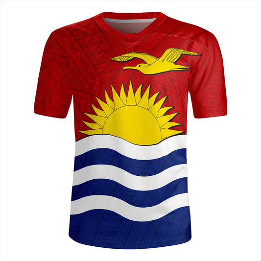 Kiribati Rugby Jersey Flag Design With Pattern