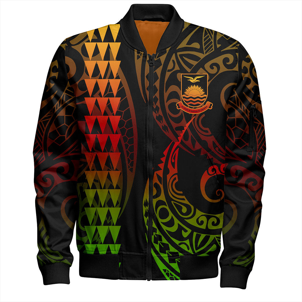 Kiribati Bomber Jacket Kakau Style