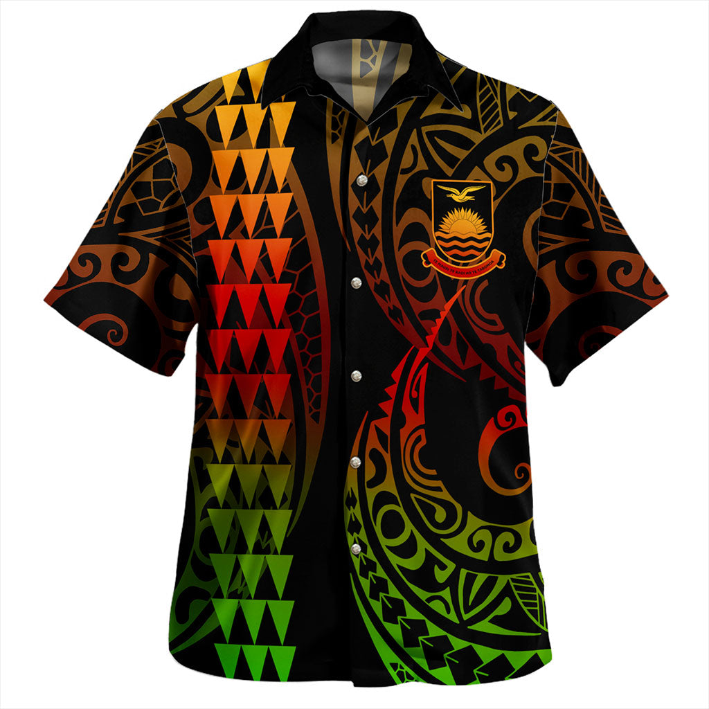 Kiribati Hawaiian Shirt Kakau Style