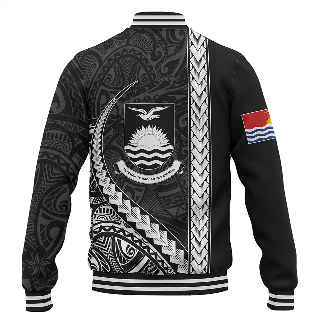 Kiribati Baseball Jacket Tribal Micronesian Coat Of Arms