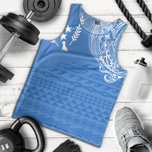 Kosrae Tank Top Polynesian Flag With Coat Of Arms