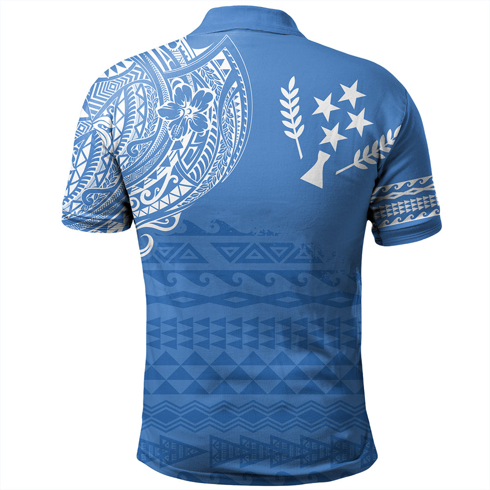 Kosrae Polo Shirt Polynesian Flag With Coat Of Arms