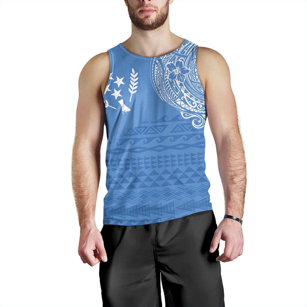Kosrae Tank Top Polynesian Flag With Coat Of Arms