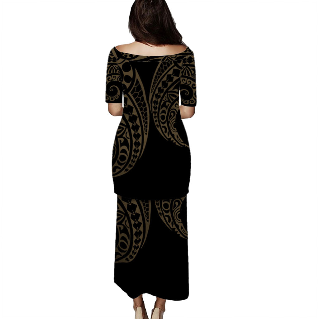 Kosrae Puletasi Kakau Style Gold