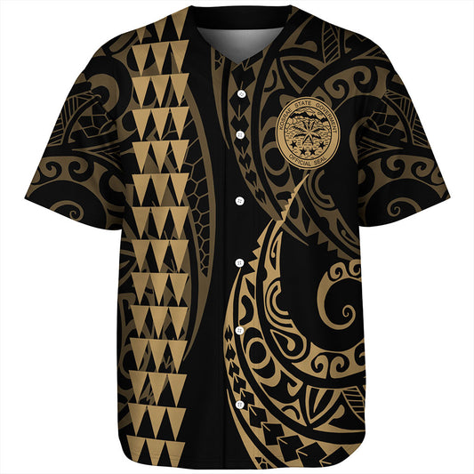 Kosrae Baseball Shirt Kakau Style Ver.1