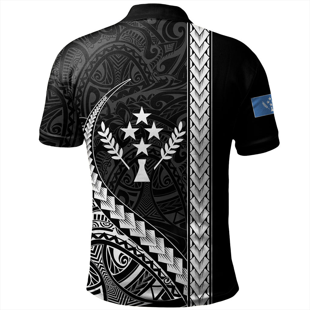 Kosrae Polo Shirt Tribal Micronesian Coat Of Arms