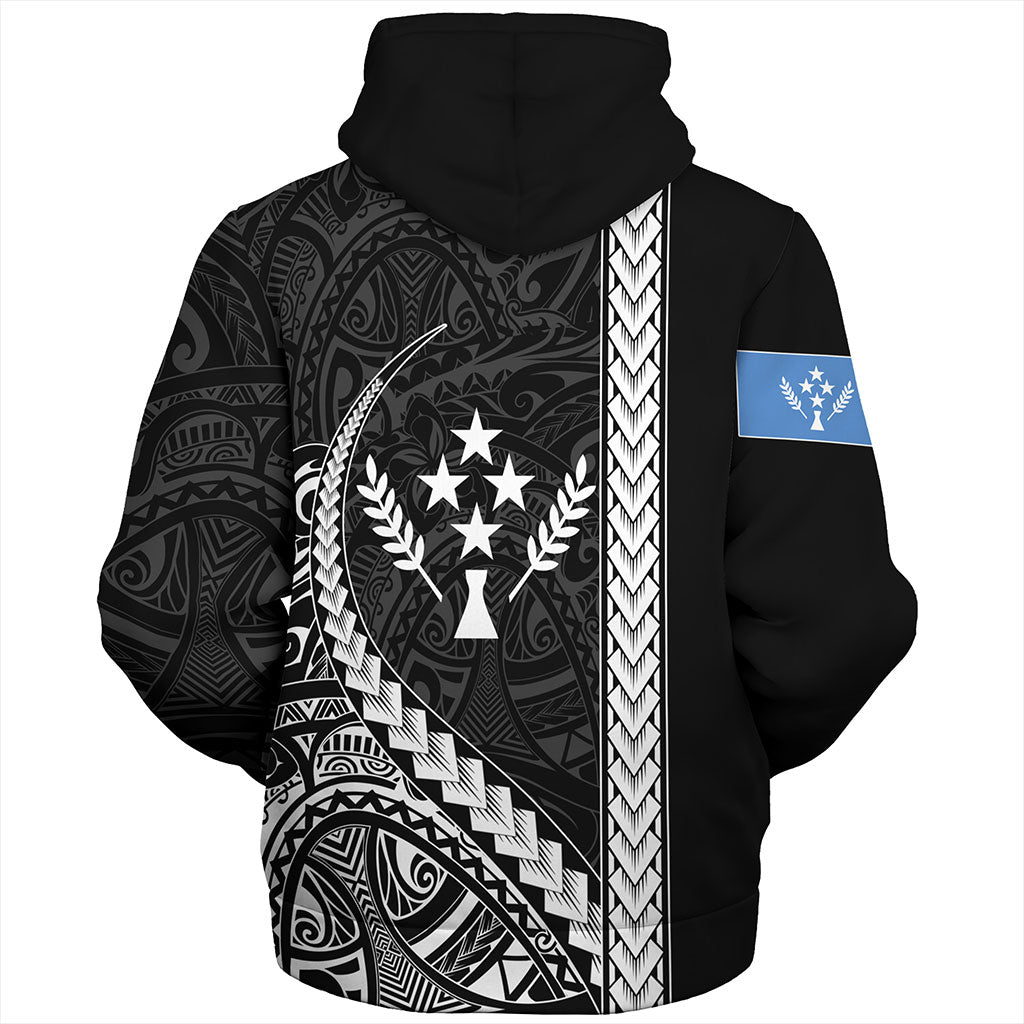 Kosrae Sherpa Hoodie Tribal Micronesian Coat Of Arms