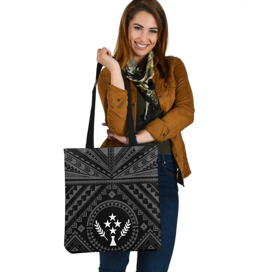 Kosrae Custom Personalised Tote Bag Polynesian Tattoo Style