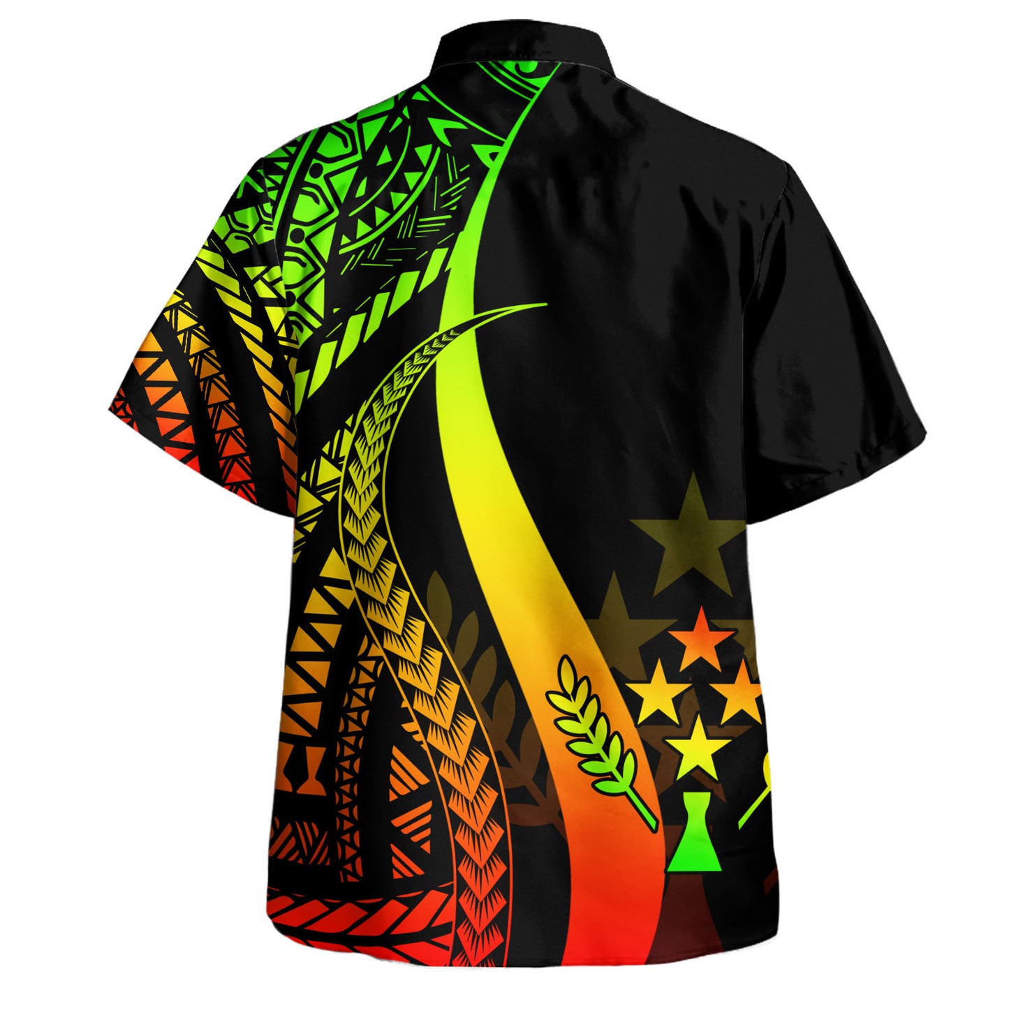 Kosrae Custom Personalised Hawaiian Shirt Micronesian Tentacle Tribal Pattern