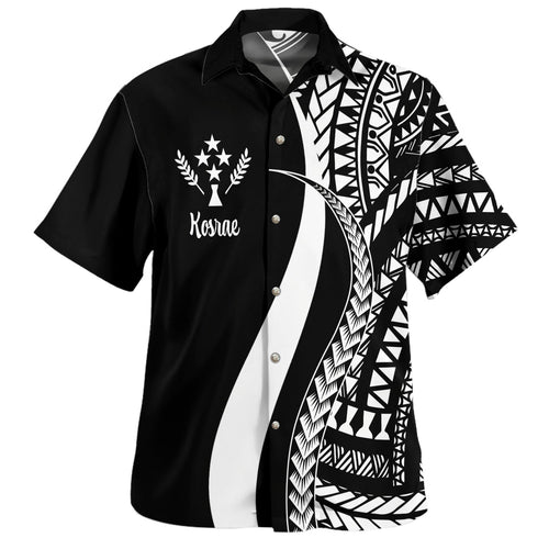 Kosrae Custom Personalised Hawaiian Shirt Micronesian Tentacle Tribal Pattern