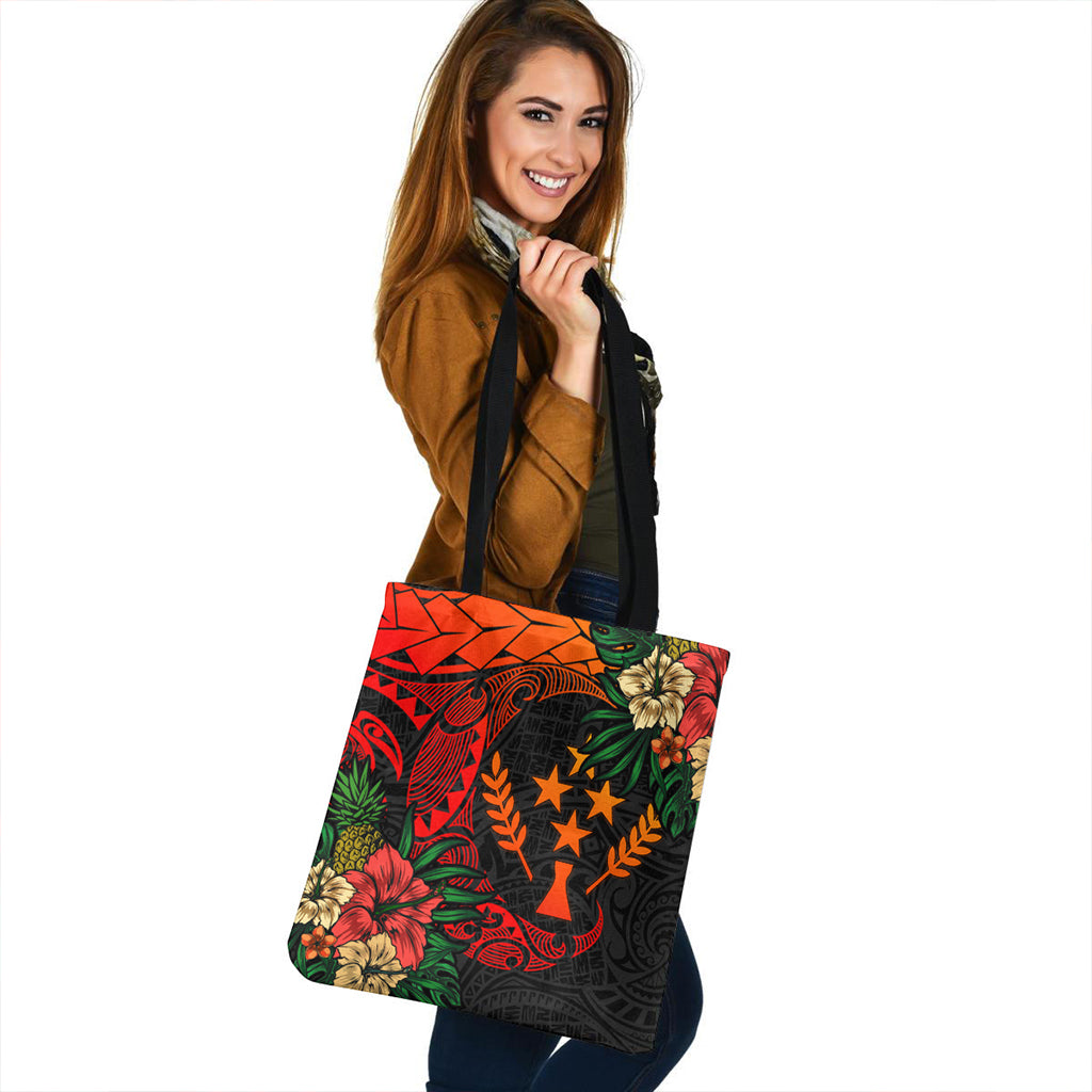 Kosrae Tote Bag Polynesian Turtle Tropical