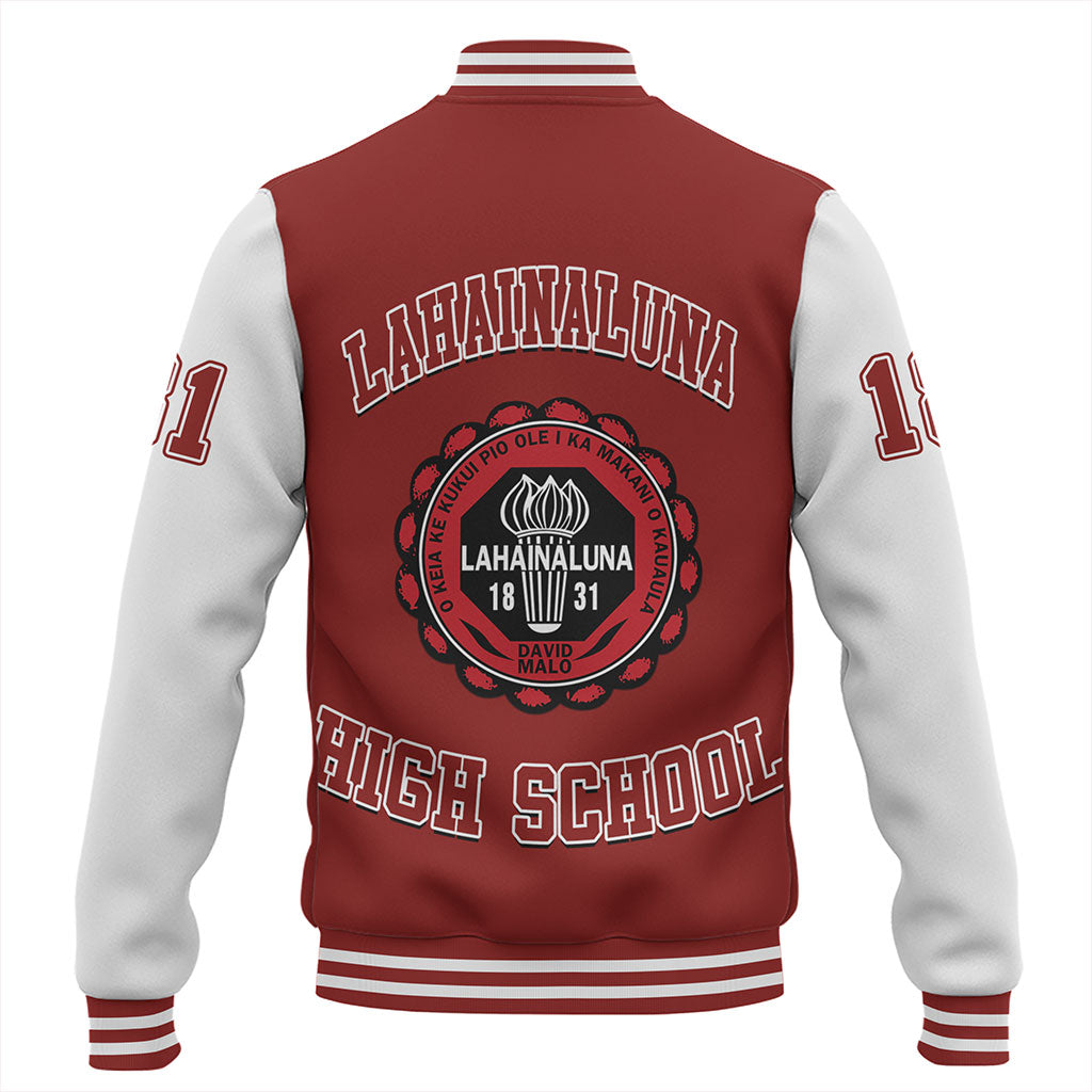 Hawaii Baseball Jacket Lahainaluna High School Polynesian Letters Style