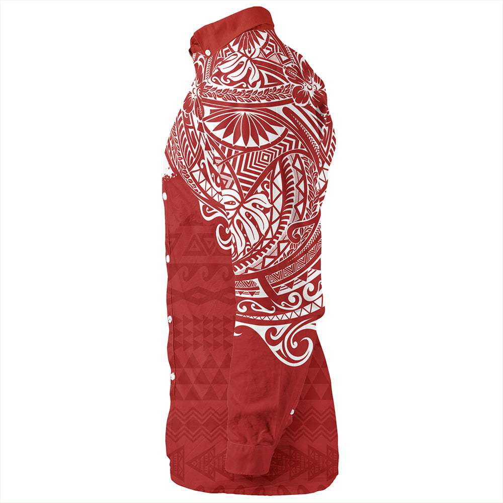 Hawaii Long Sleeve Shirt Lahainaluna High School With Crest Style