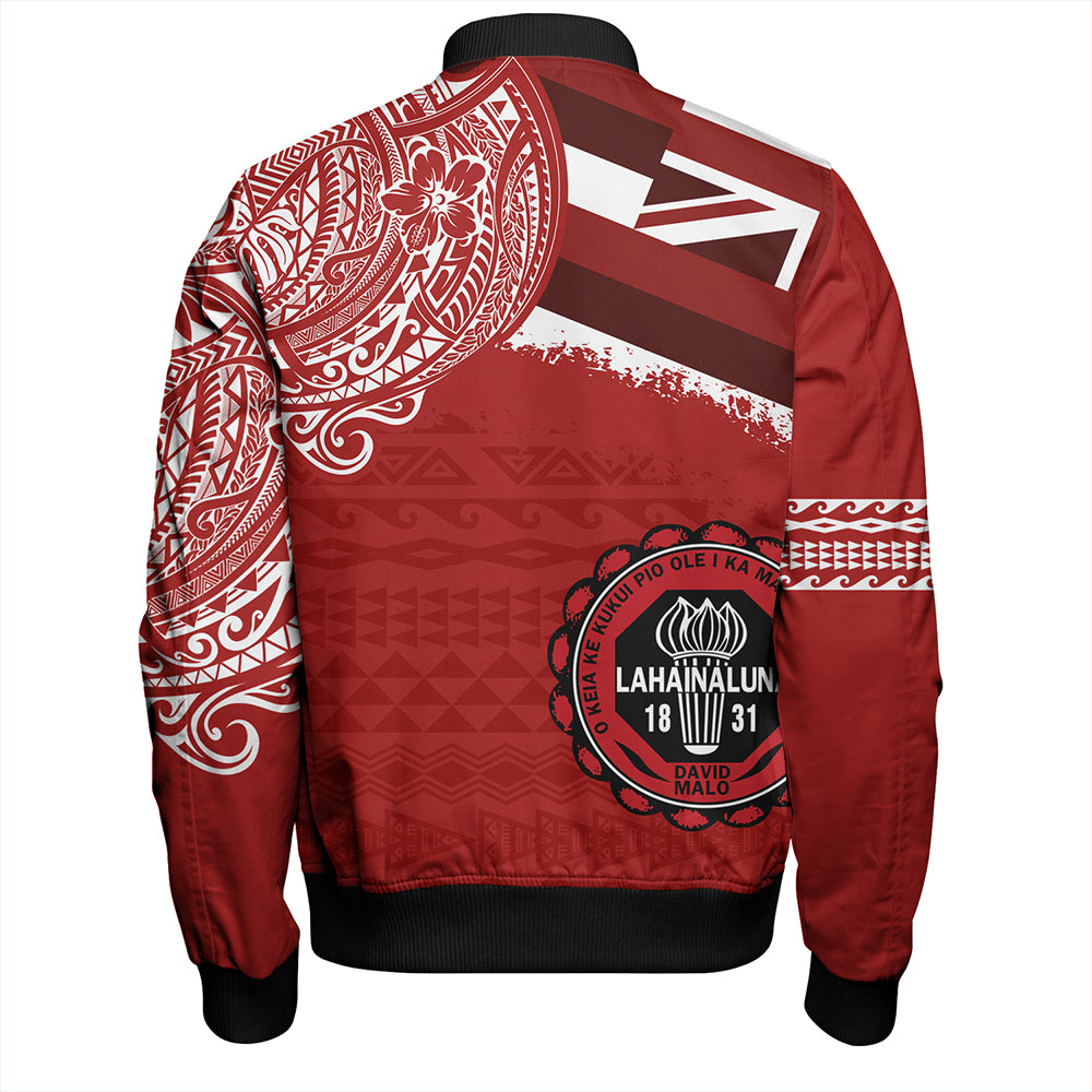 Hawaii Bomber Jacket Lahainaluna High School With Crest Style