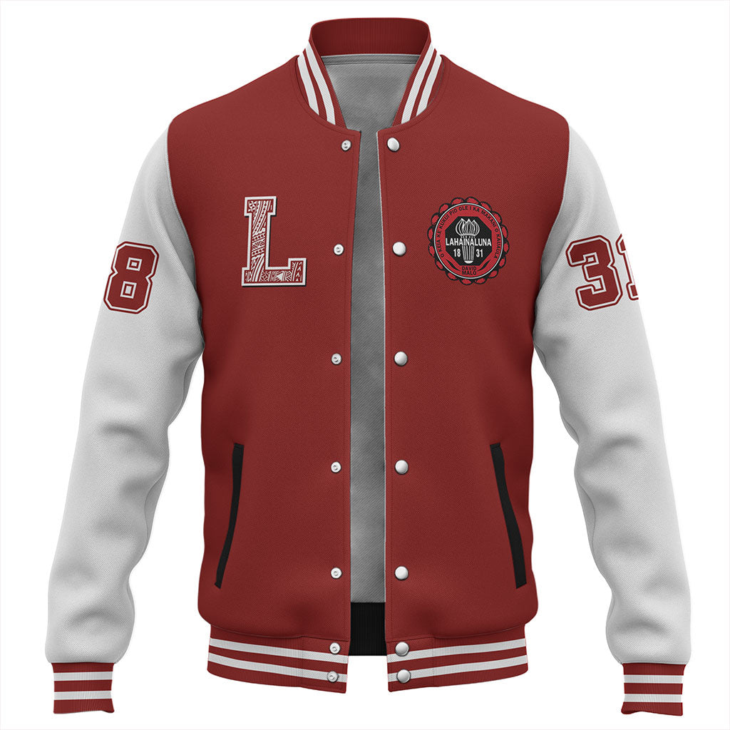 Hawaii Baseball Jacket Lahainaluna High School Polynesian Letters Style