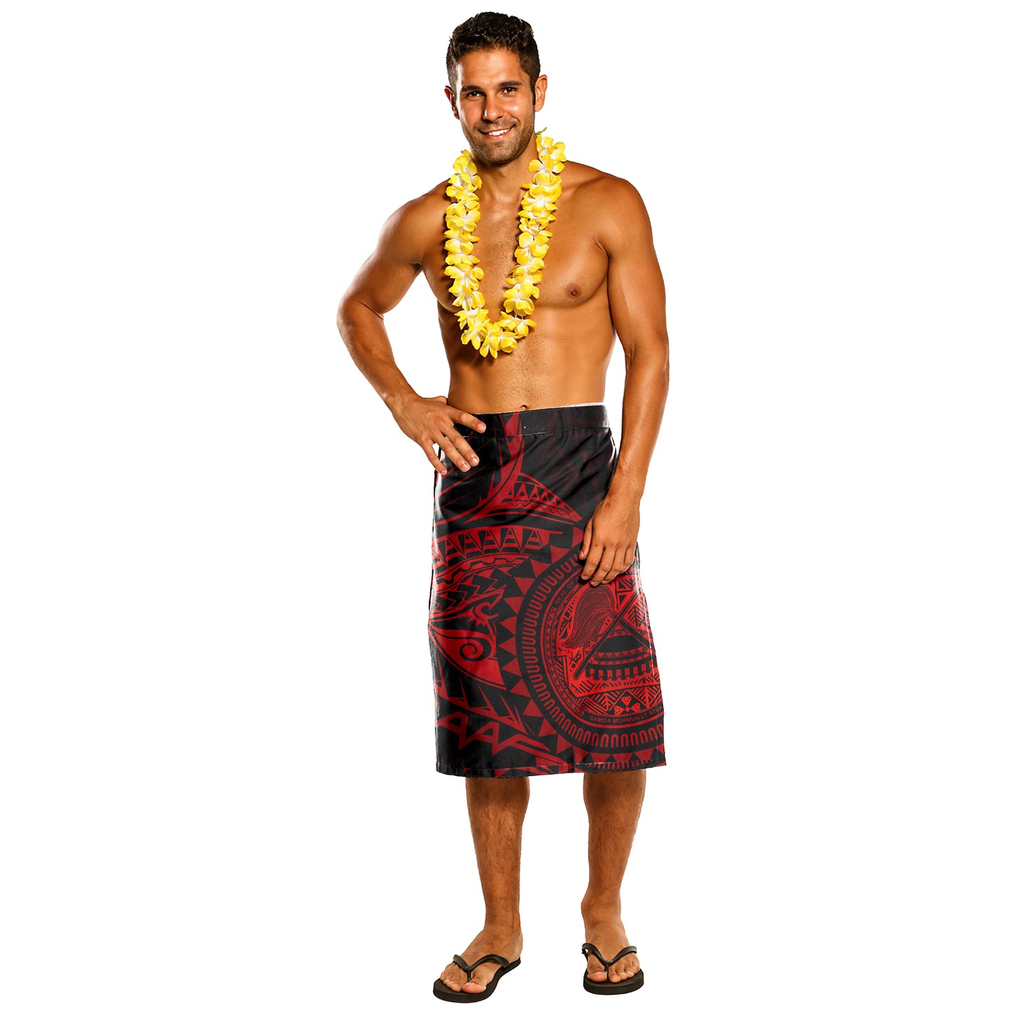 American Samoa Lavalava - Polynesian Red Seal