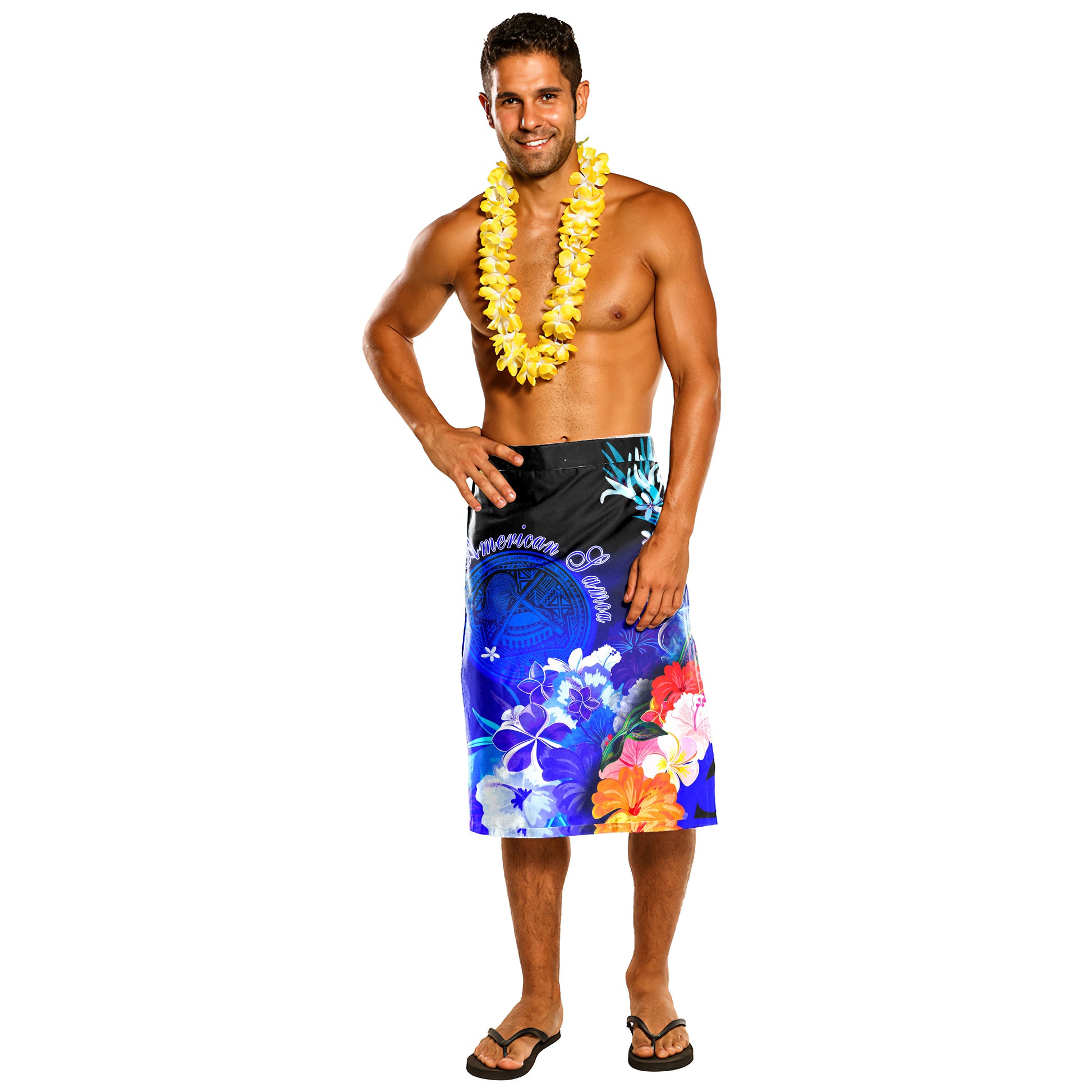 American Samoa Lavalava - Humback Whale Polynesian Culture