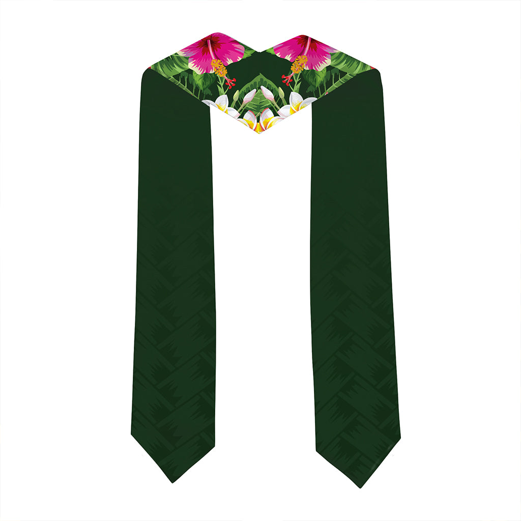 Hawaii Graduation Stole Custom Leilehua High School Class 2026 Tropical Hibiscus Island Style