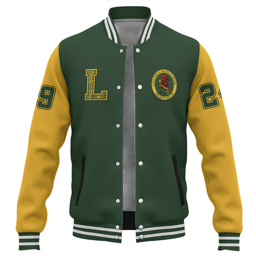 Hawaii Baseball Jacket Leilehua High School Polynesian Letters Style