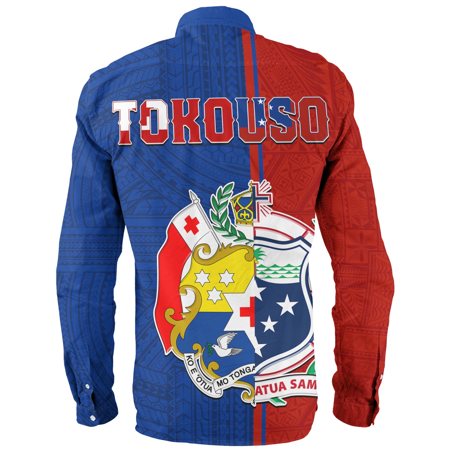 Tokouso Long Sleeve Shirt - Custom Tonga And Samoa Together