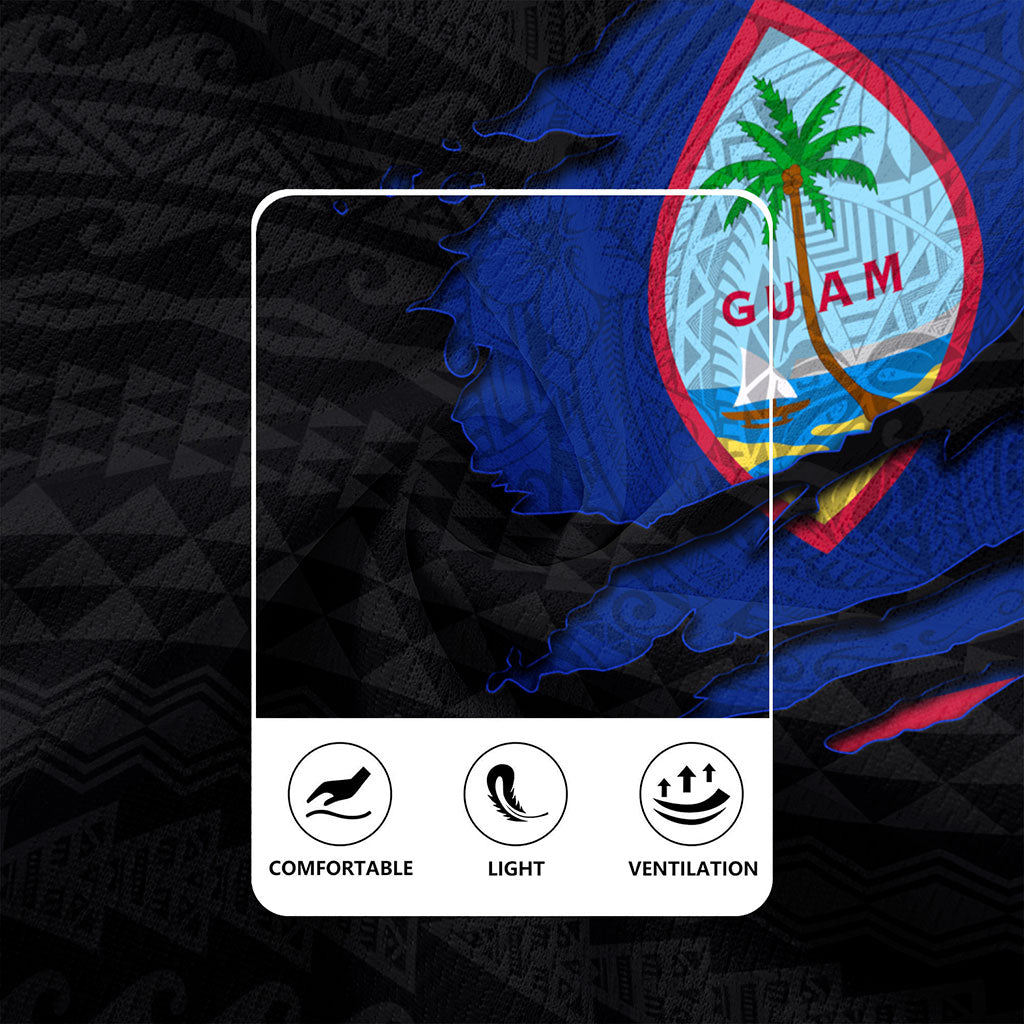 Guam Rugby Jersey Micronesian Tribal Crack Style