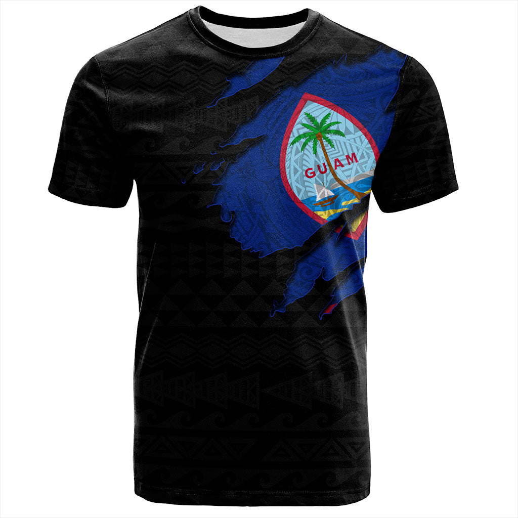 Guam T-Shirt Micronesian Tribal Crack Style