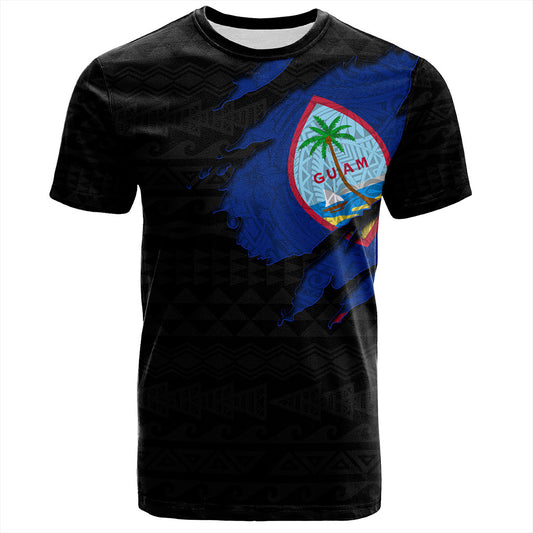 Guam T-Shirt Micronesian Tribal Crack Style