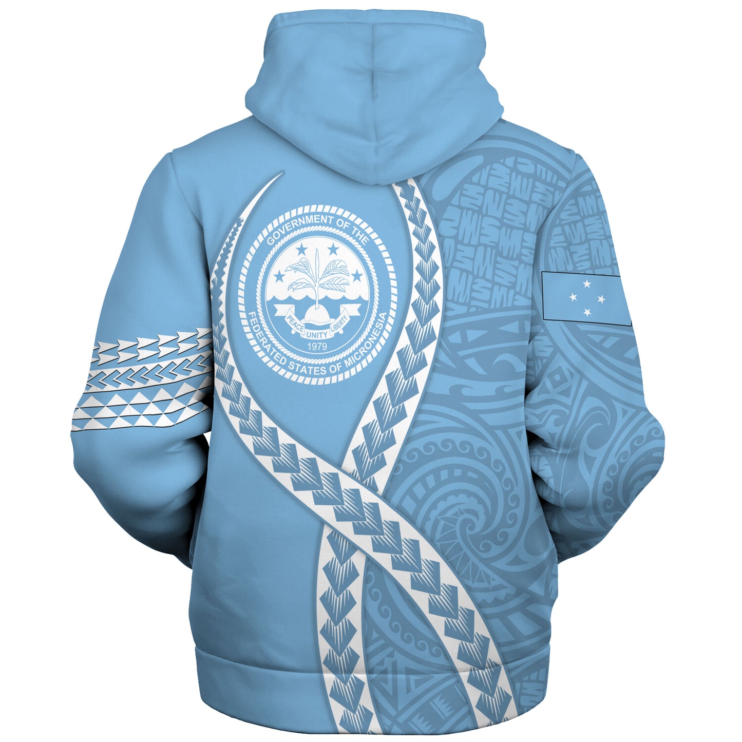 Federated States of Micronesia Sherpa Hoodie Tribal Polynesian In My Heart