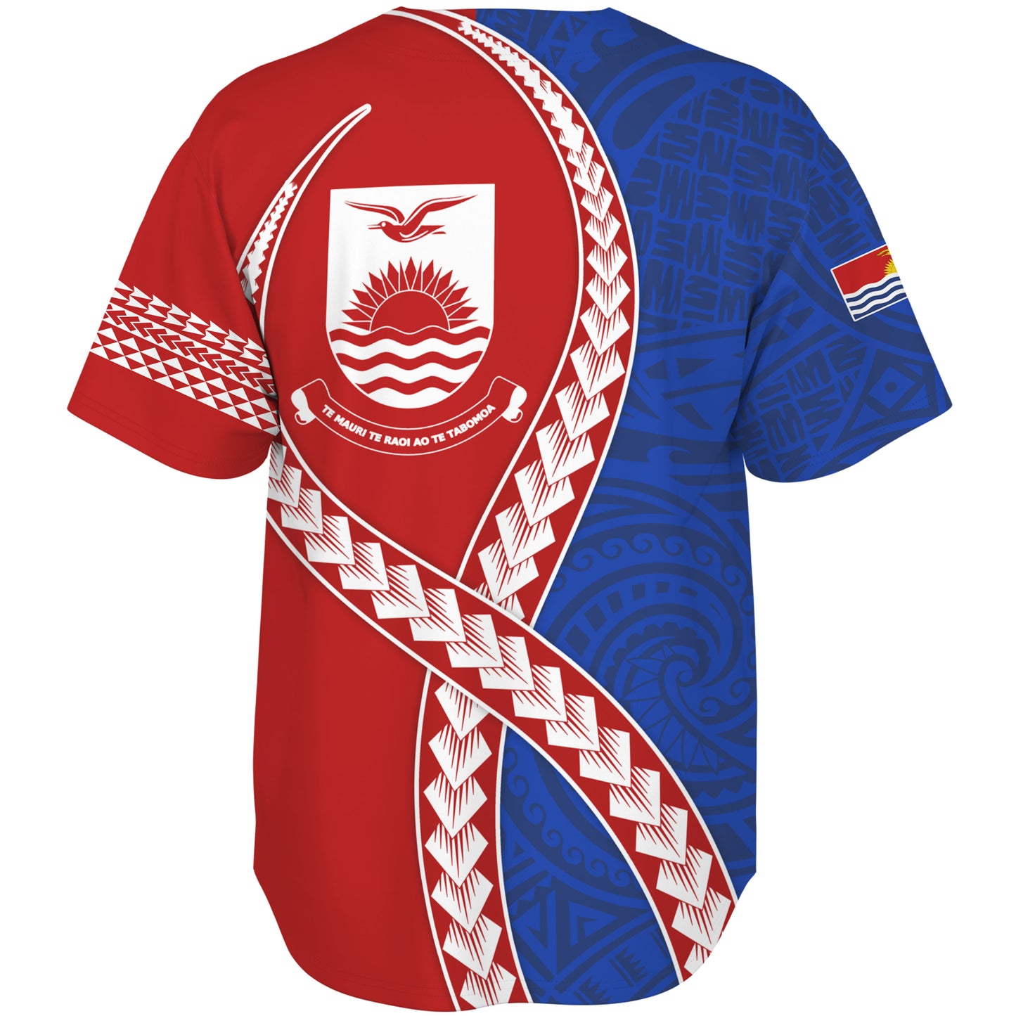 Kiribati Baseball Shirt Tribal Polynesian In My Heart