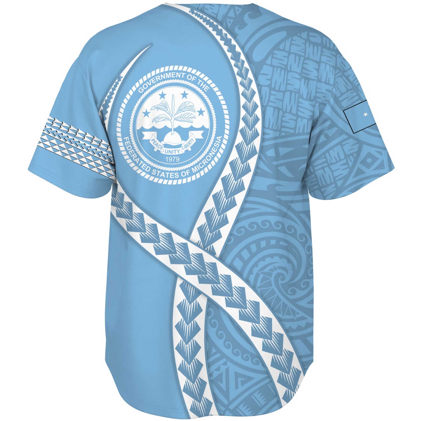 Federated States of Micronesia Baseball Shirt Tribal Polynesian In My Heart