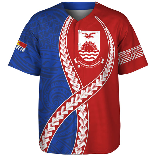 Kiribati Baseball Shirt Tribal Polynesian In My Heart