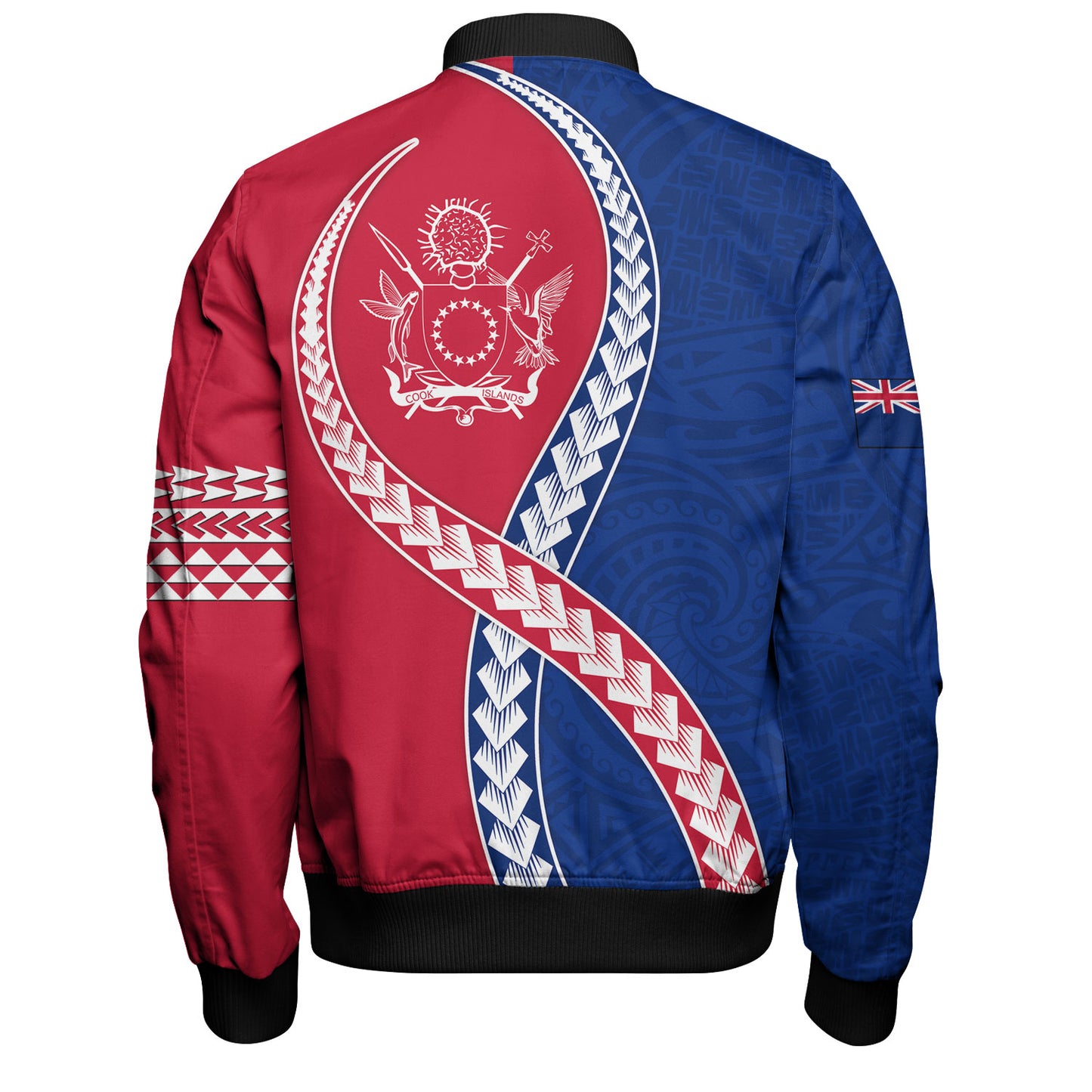 Cook Islands Bomber Jacket Tribal Polynesian In My Heart