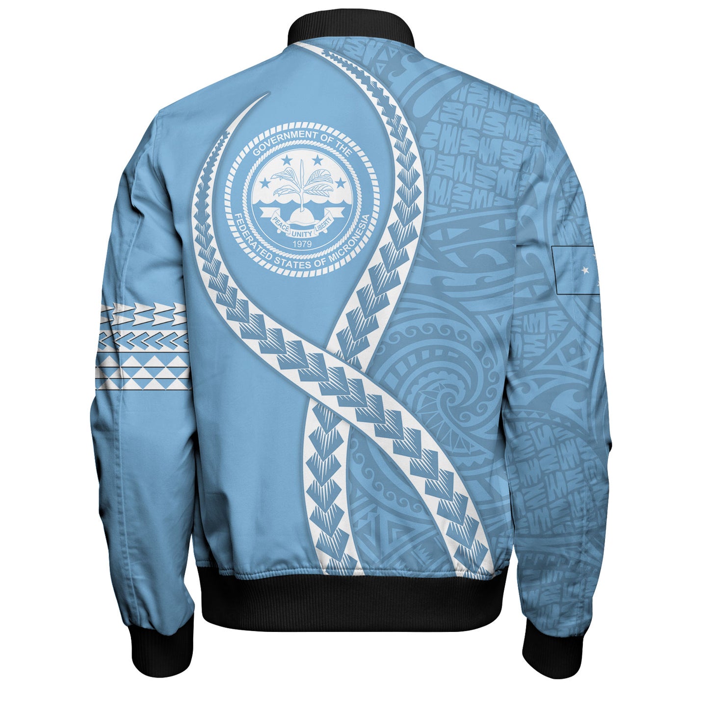 Federated States of Micronesia Bomber Jacket Tribal Polynesian In My Heart