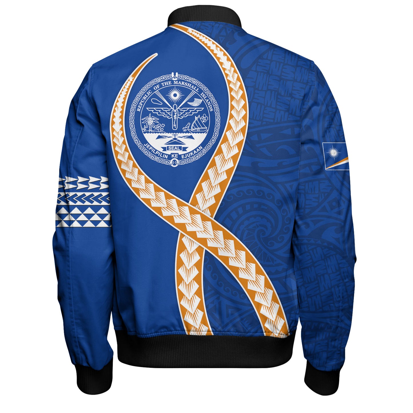 Marshall Islands Bomber Jacket Tribal Polynesian In My Heart
