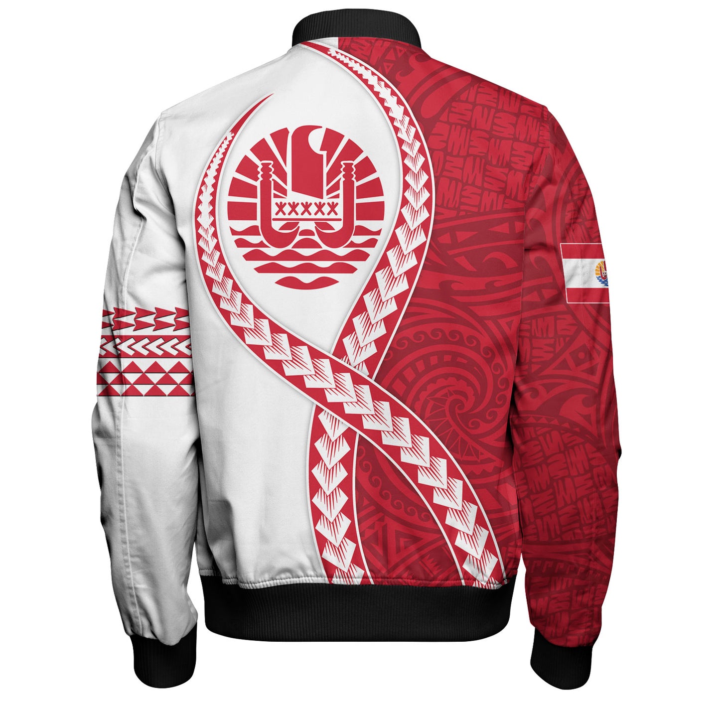 Tahiti Bomber Jacket Tribal Polynesian In My Heart